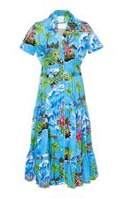 Stella Jean Hawaiian Check Shirt Dress