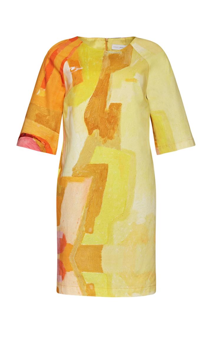 Moda Operandi Lilli Jahilo Beata Cotton Dress With Fluted Sleeves And Side Pockets S
