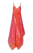 Rahul Mishra Maheshwari Check Strap Long Dress