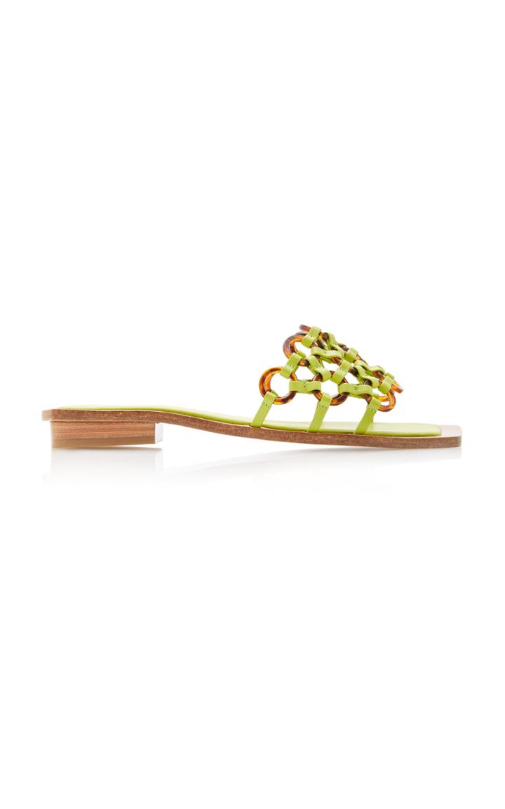 Cult Gaia Bea Woven Slides
