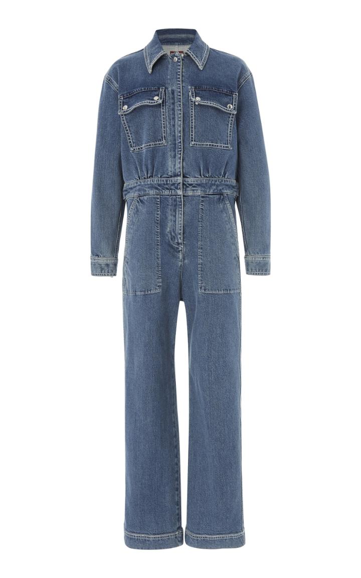 Alexachung Straight-leg Denim Jumpsuit