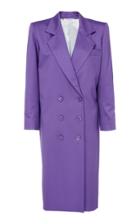Attico Double-breasted Wool-blend Coat