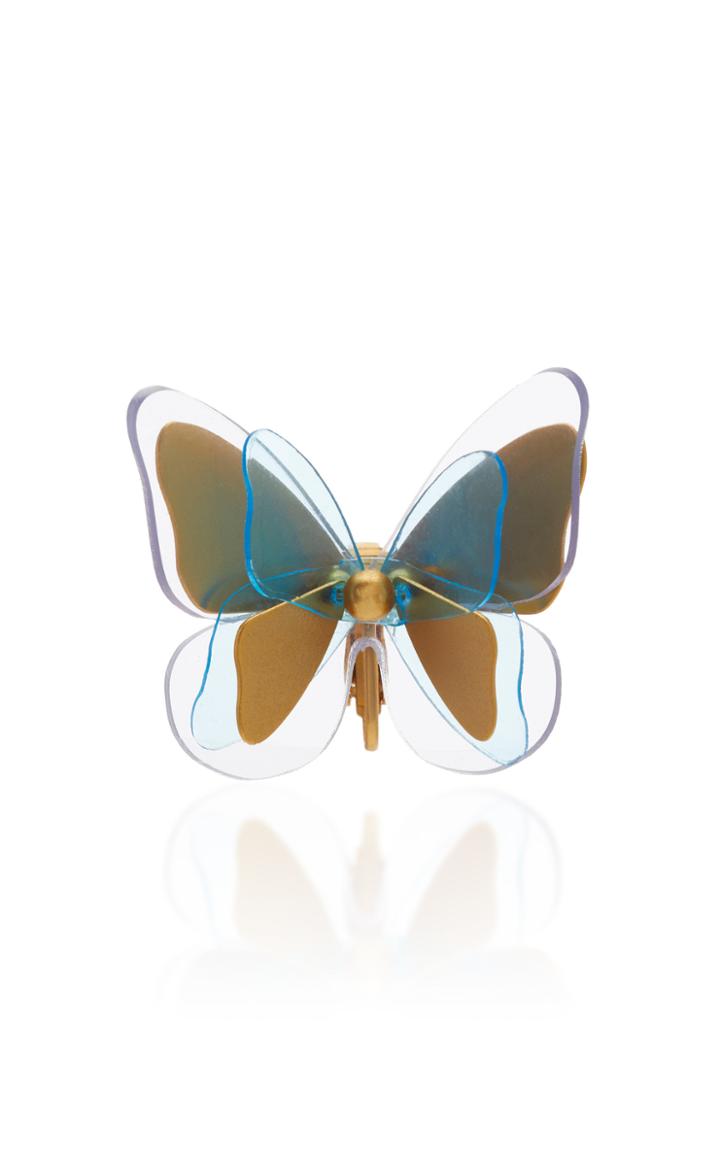 Zimmermann Butterfly Gold-plated Resin Ear Cuff