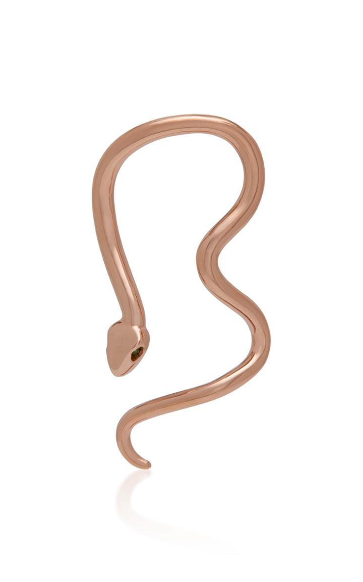 Perez Bitan 14k Rose Gold Emerald Earring