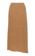 Marni Virgin Wool Woven A-line Midi Skirt