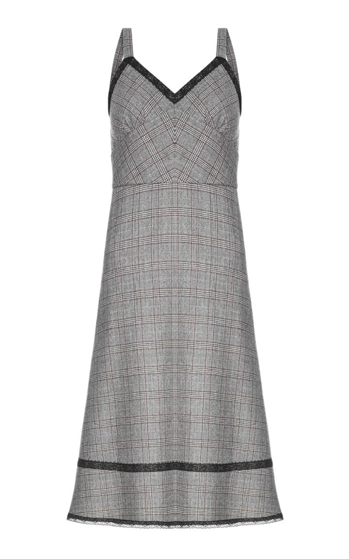Flow The Label Plaid Wool Tank Dress