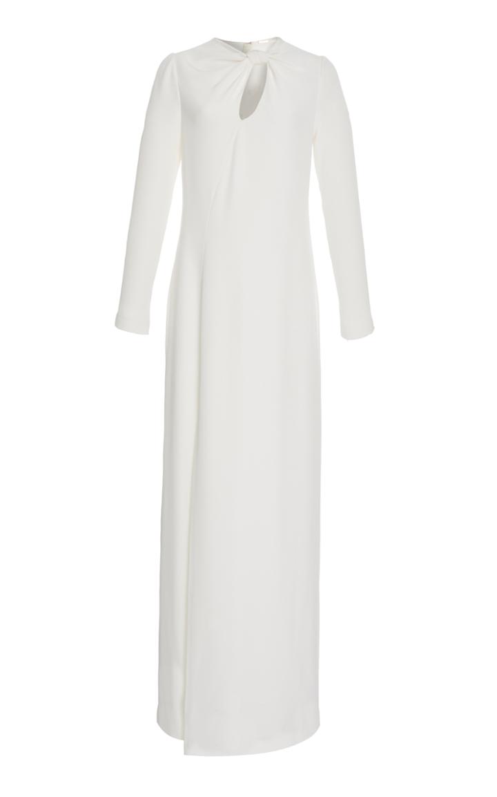 Adam Lippes Silk Crepe Knot Gown