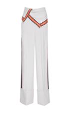 Diane Von Furstenberg Wide Leg Foldover Pants