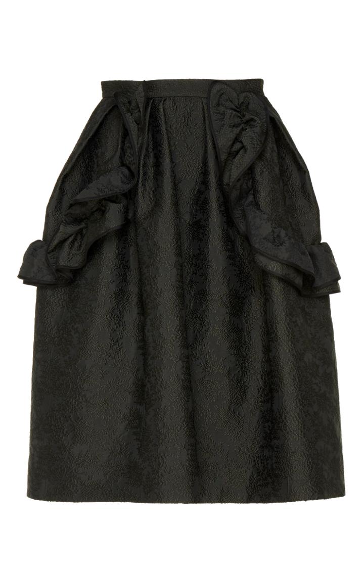 Dice Kayek Ruffled A-line Skirt