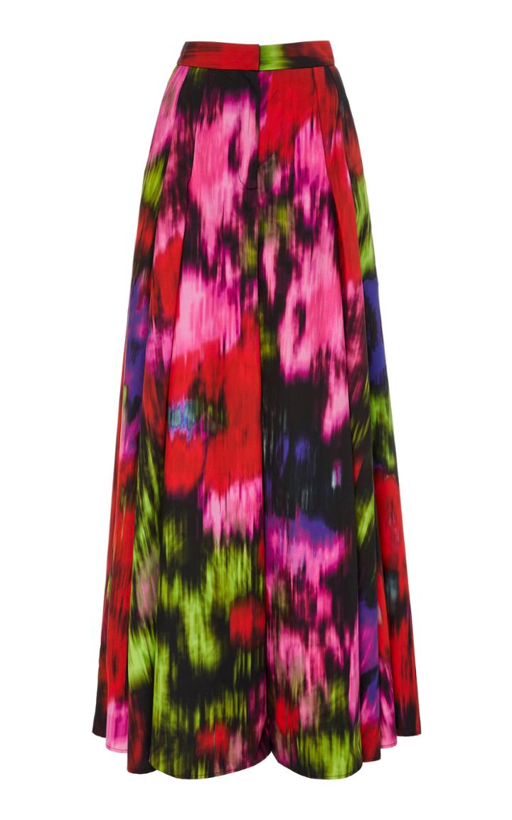Moda Operandi Carolina Herrera Cotton-silk Blend Wide-leg Pants Size: 0