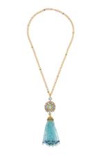 Munnu The Gem Palace Aquamarine And Iolite Tassel Pendant