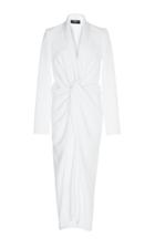 Paule Ka Gabardine Tuxedo Knot Dress