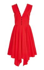 Adeam Buttoned Handkerchief Dress