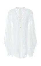 Philosophy Di Lorenzo Serafini Bell-sleeve Pleated Mini Dress