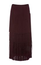 Prabal Gurung Tiered Fringe Skirt