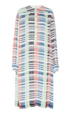Jw Anderson Oversized Striped Crinkle Satin Dress