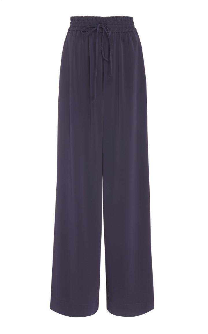 Co Stretch Crepe Wide Leg Pant