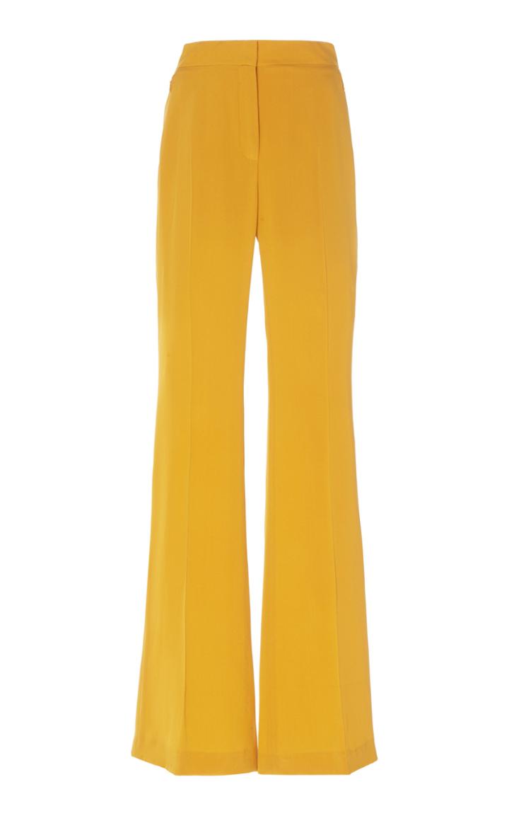 Moda Operandi Akris Farida Silk Boot-leg Pants Size: 6