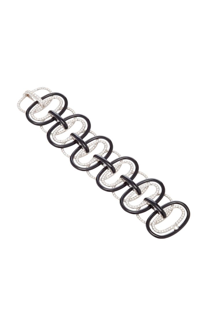 Sabbadini White Gold Bronze And Diamond Bracelet