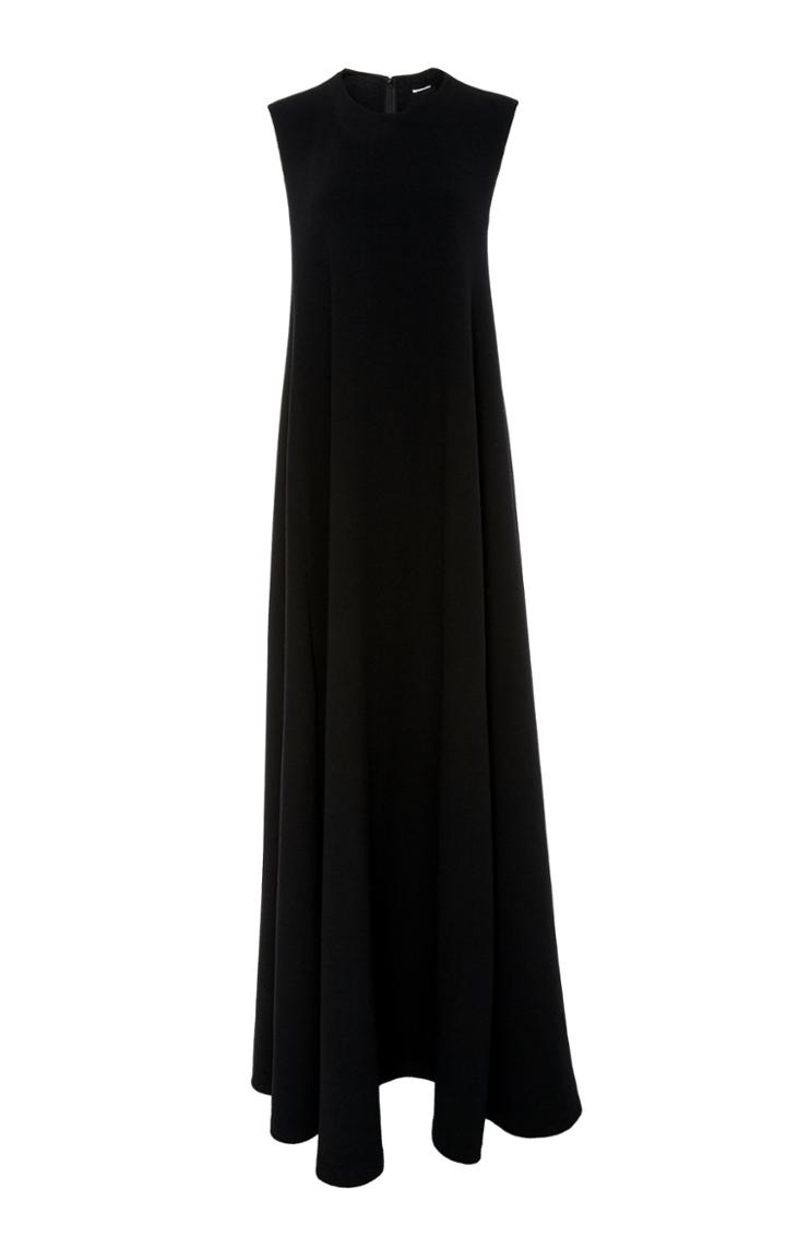 Oscar De La Renta Sleeveless Wool Gown