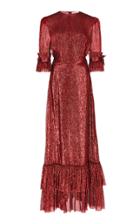The Vampire's Wife The Veneration Tiered Silk-blend Gown