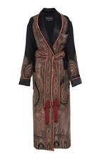 Etro Belted Paisley Wool-blend Coat