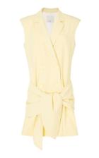 Tibi Sleeveless Crepe De Chine Jacket Dress