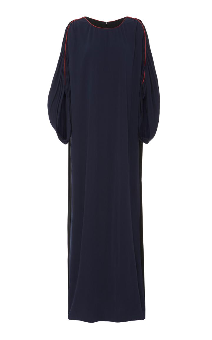 Tory Burch Contrast-stitched Jersey Maxi Dress