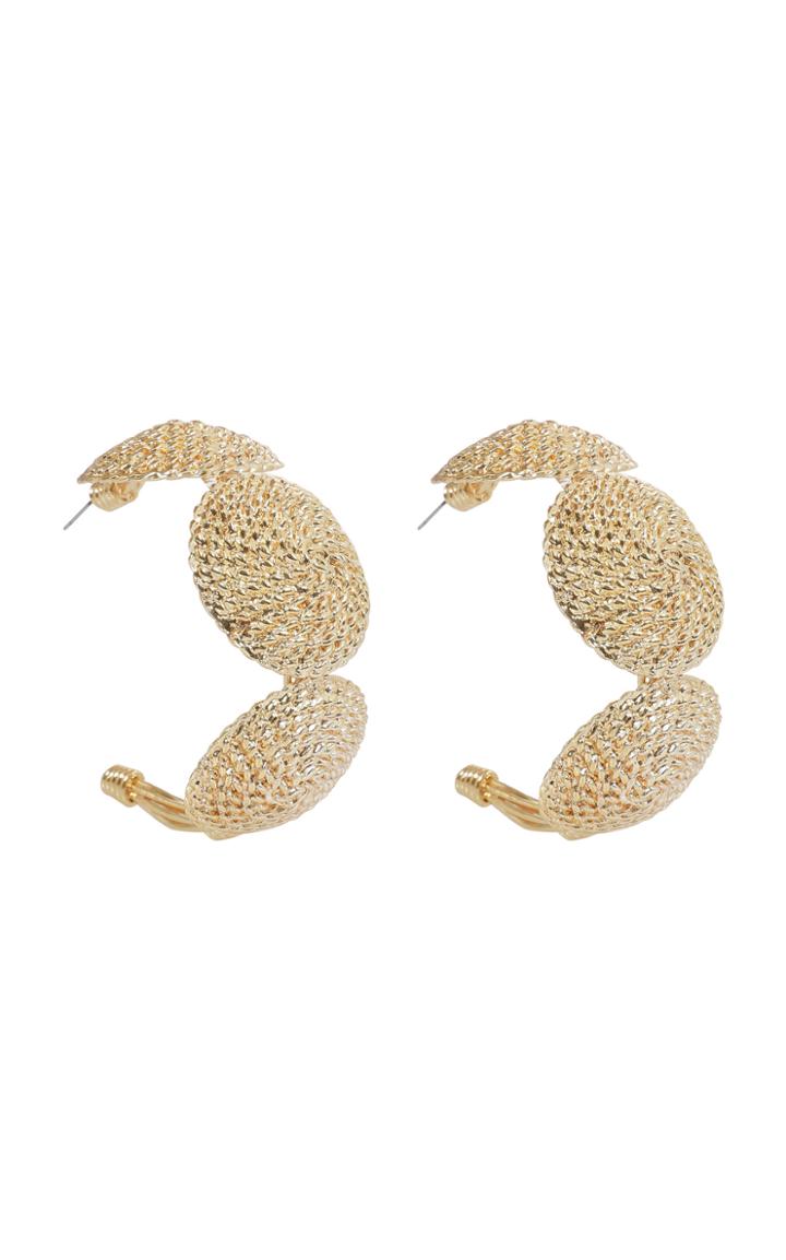 Moda Operandi Raisa Vanessa Semi Shell Hoop Earrings