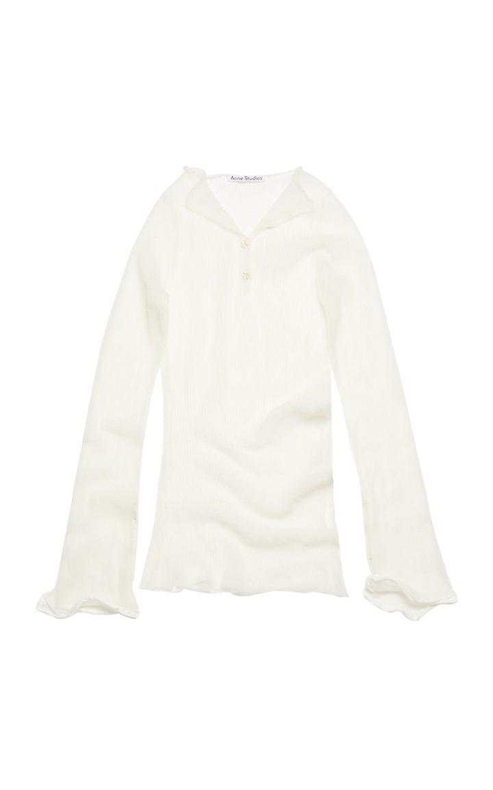 Moda Operandi Acne Studios Organza Long Sleeves Top