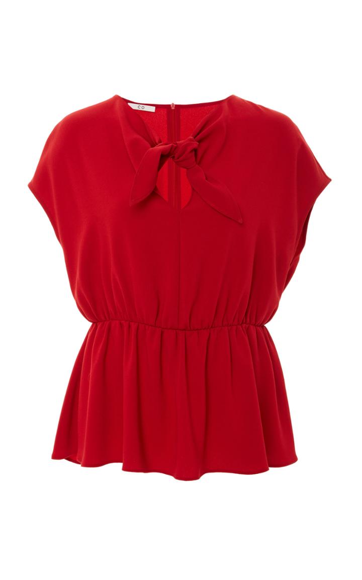 Co Short Sleeve Tie Top