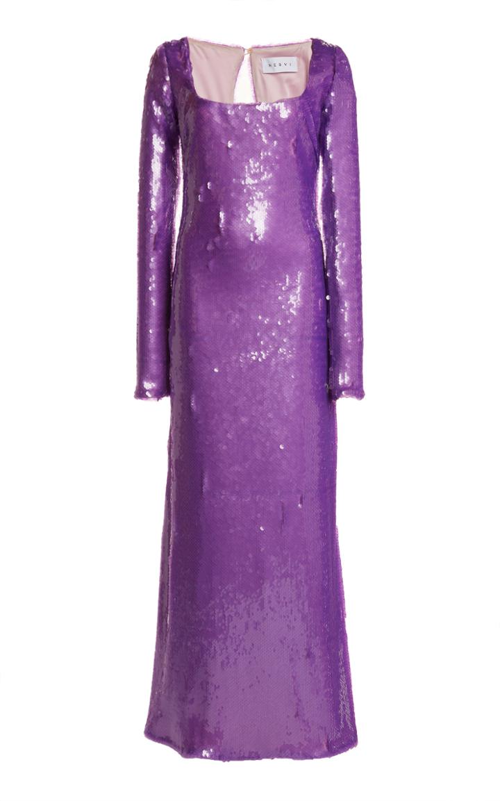 Moda Operandi Nervi Olivia Sequined Gown
