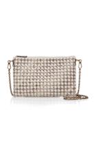 Bottega Veneta Intrecciato Checker Leather Pouch