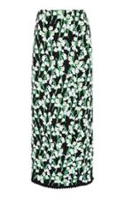 Moda Operandi Carolina Herrera Floral Jaquard High Waisted Skirt Size: Xs