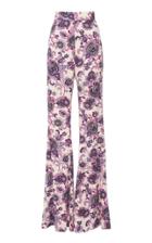 Peter Pilotto Floral Silk-blend Flare Trousers