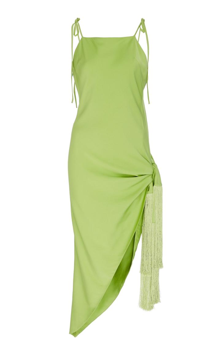 Cult Gaia Giselle Asymmetric Silk Dress