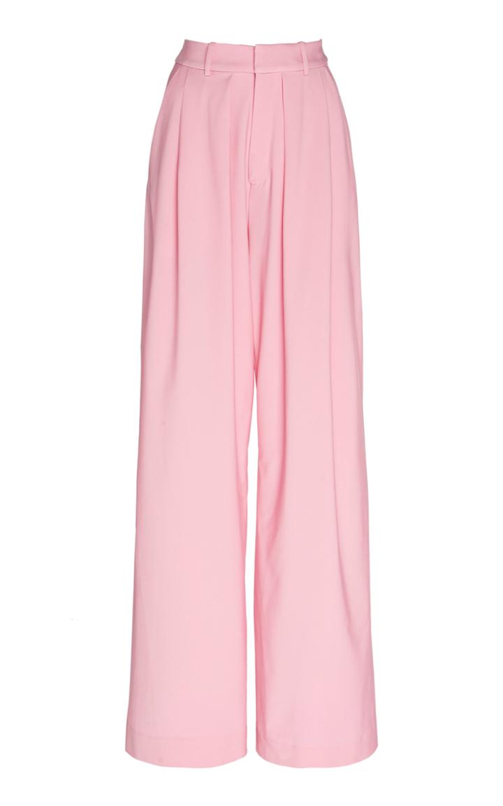 Michael Lo Sordo Pleated Wool Wide-leg Pants