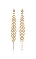 Hueb Gold And Diamond Palm Earrings