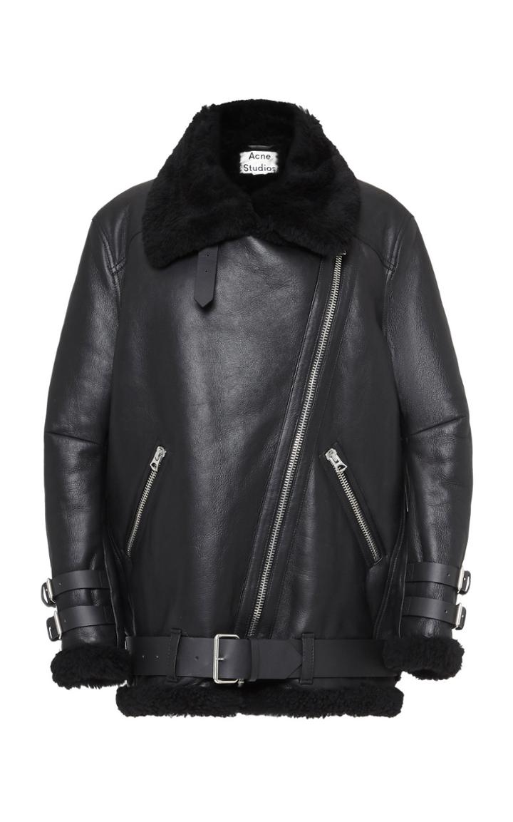 Acne Studios Velocite Oversized Shearling Jacket