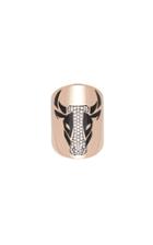 Moda Operandi Diane Kordas 18k Rose Gold Bull Ring Size: 7