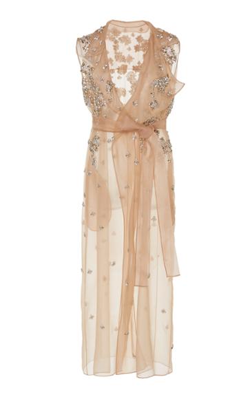 Jason Wu Collection Crystal Embellished Silk Organza Dress