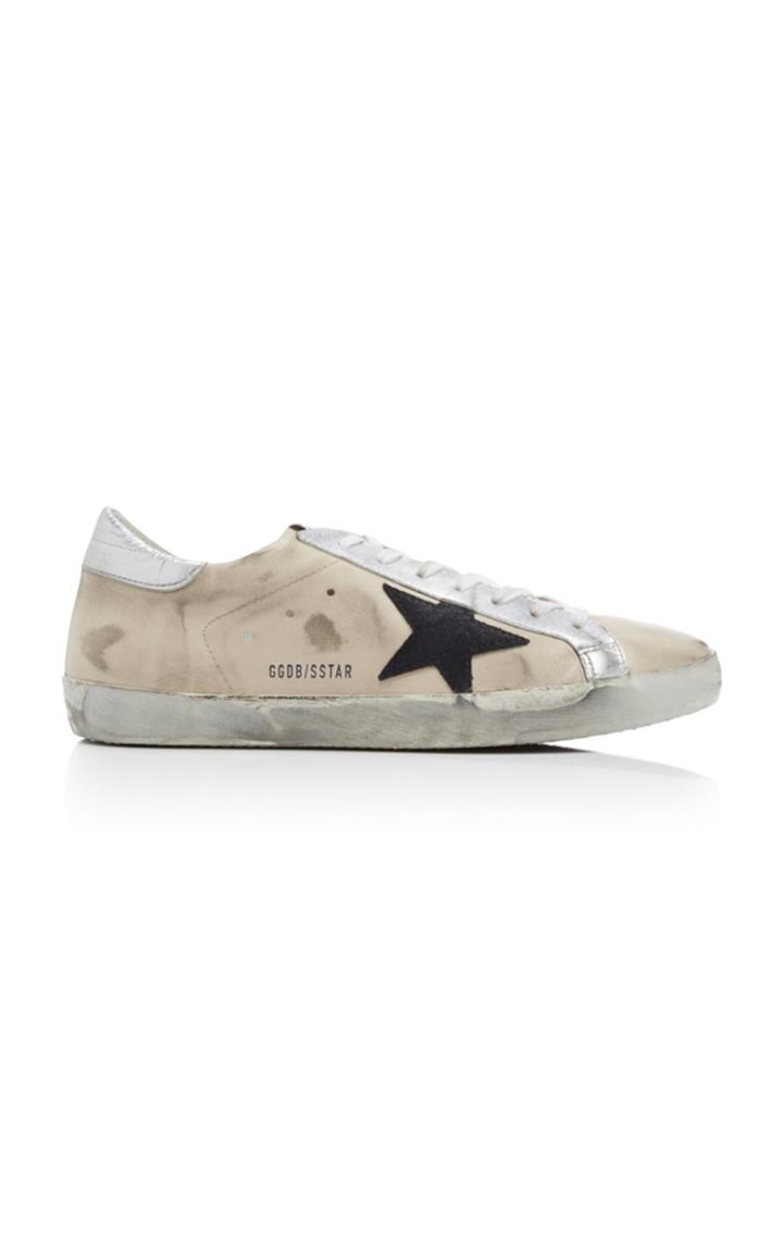 Golden Goose Super Star Distressed Leather Sneakers