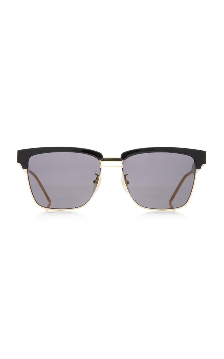 Gucci D-frame Acetate And Gold-tone Sunglasses