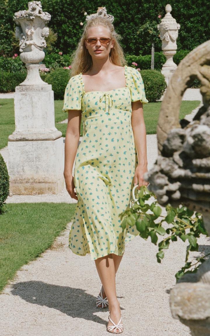 Moda Operandi Faithfull The Brand Bette Midi Dress Size: M