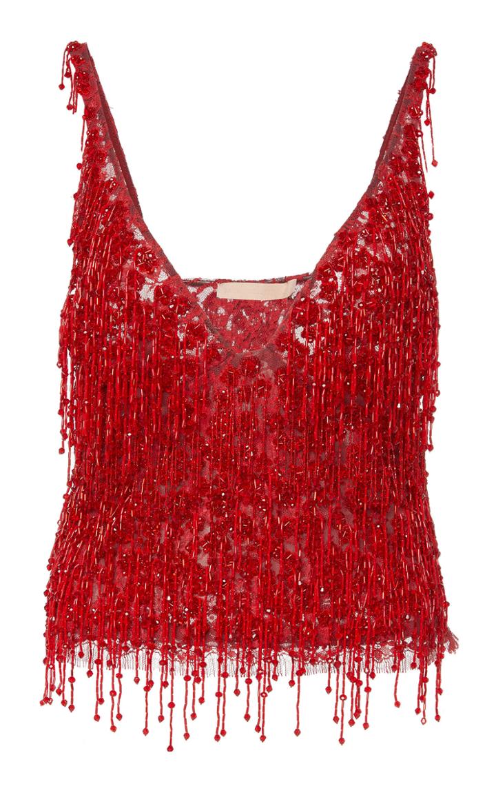 Brock Collection Occurrence Hand-beaded Lace Top