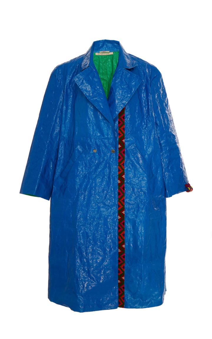 Pro Upcycled Double-breasted Heart Vinyl Coat