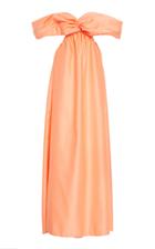 Moda Operandi Area Crystal Embellished Off-the-shoulder Gown Size: 2