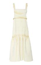 Proenza Schouler Tiered Stretch Denim Dress