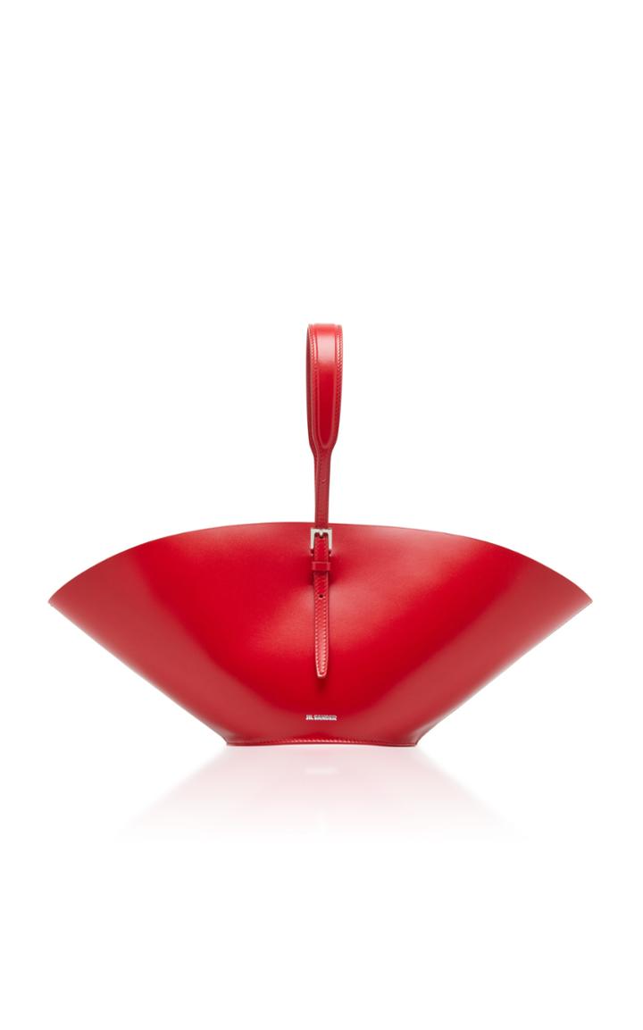 Jil Sander Sombrero Small Leather Top-handle Bag