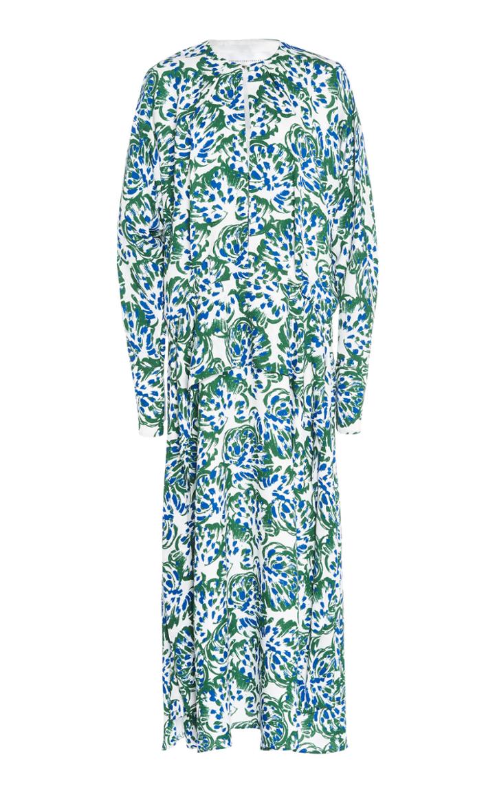 Victoria Victoria Beckham Printed Maxi Dress